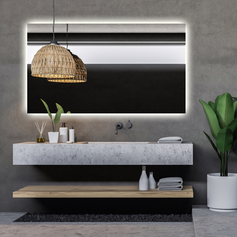 Spogulis ar LED apgaismojumu Isabella (150x80cm)